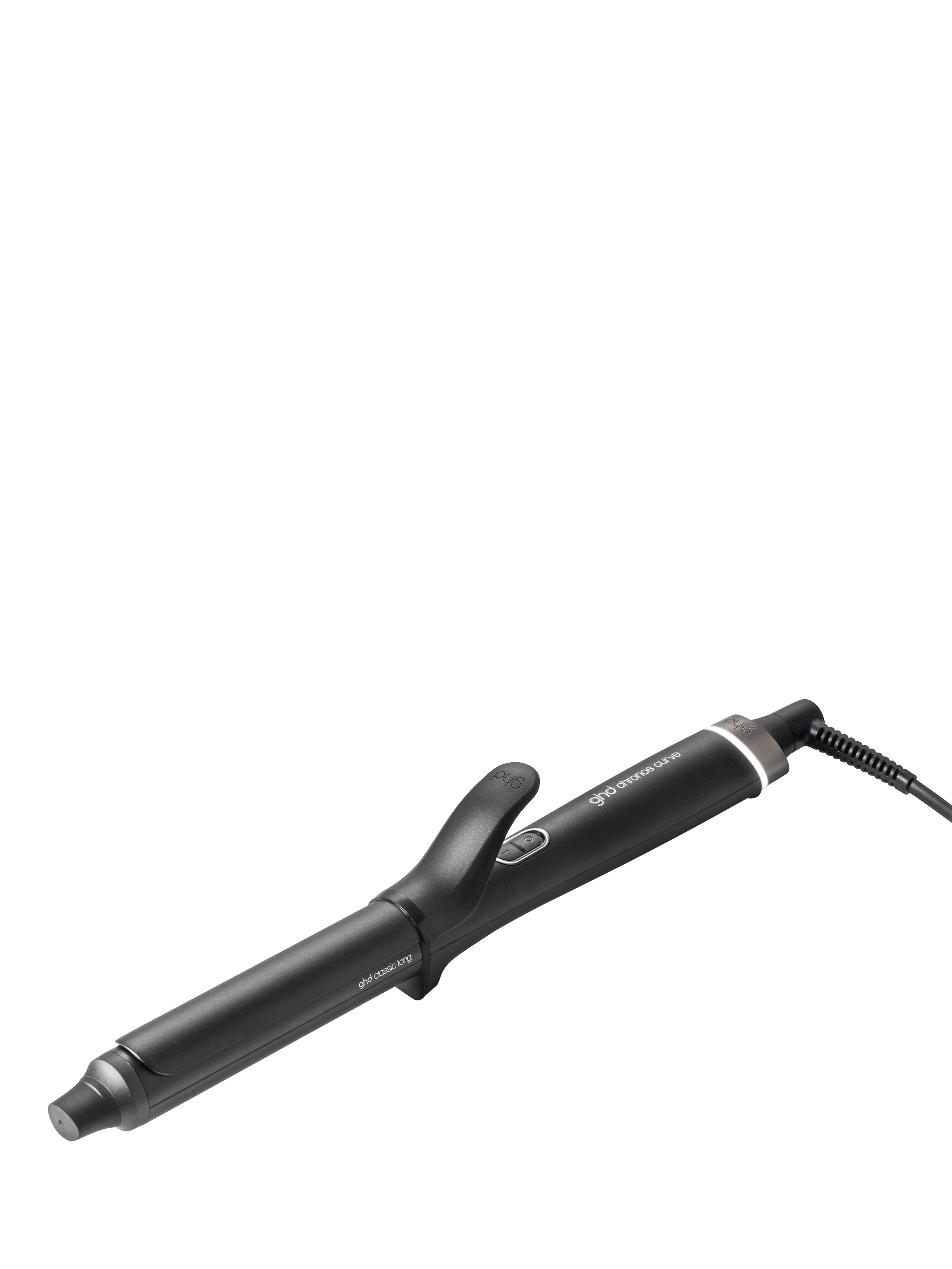 Product image 1 of 8, which shows ghd Chronos Curve Classic Tong, Black