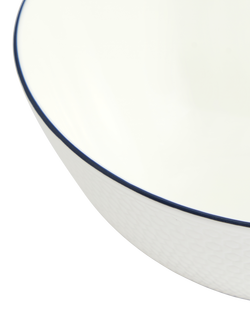 Wedgwood Gio Blue Line Bone China Cereal Bowl, 16cm, White - view 2, White Multi White