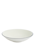 Wedgwood Gio Blue Line Bone China Pasta Bowl, 23cm, White
