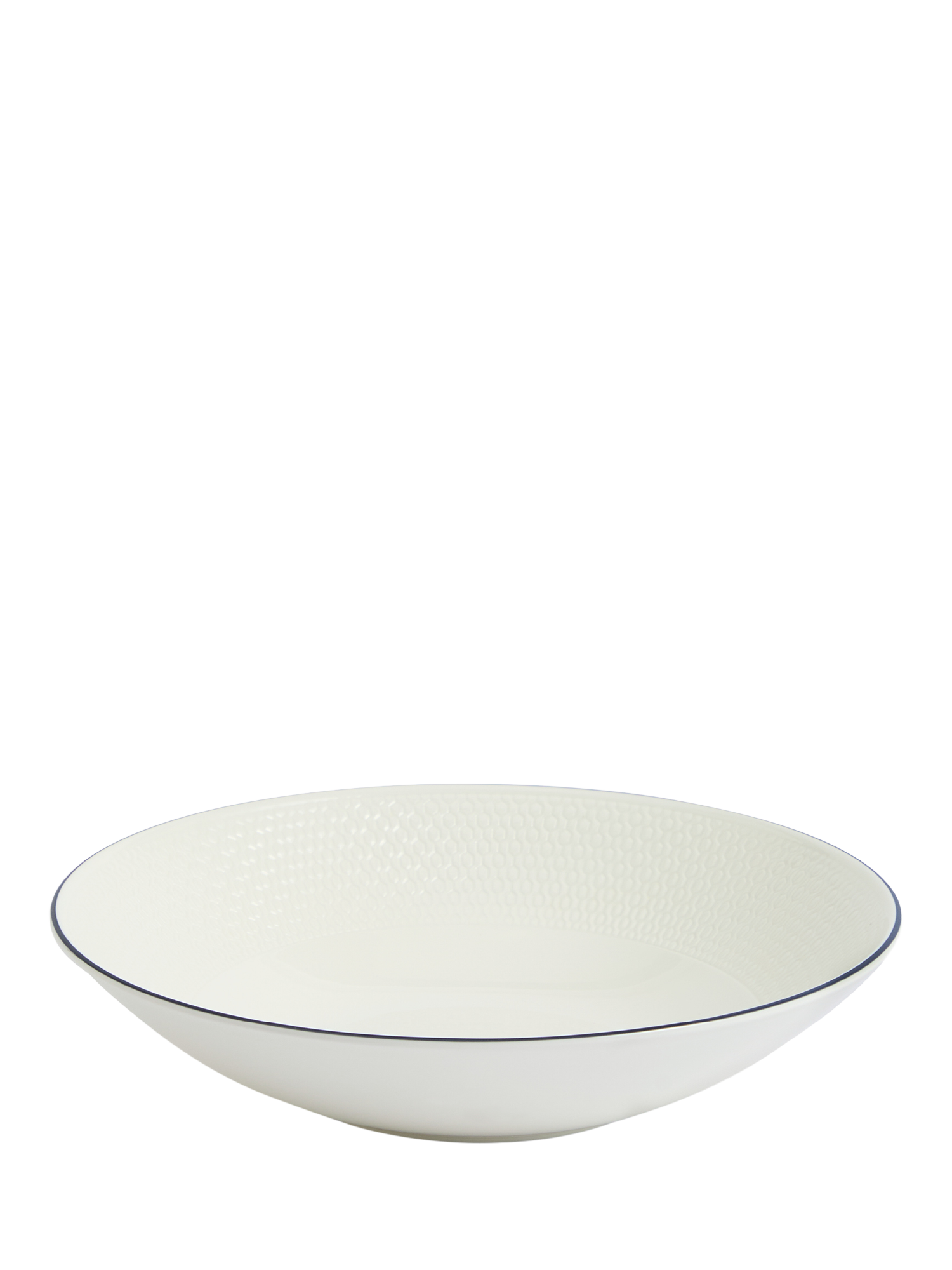Wedgwood Gio Blue Line Bone China Pasta Bowl, 23cm, White