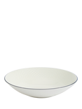 Wedgwood Gio Blue Line Bone China Pasta Bowl, 23cm, White