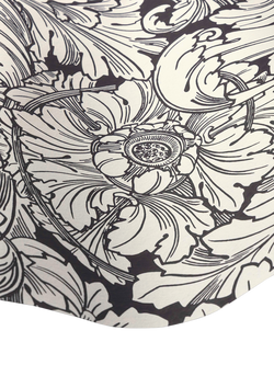 Cole & Son Acanthus Wallpaper - view 2, Soot & Snow