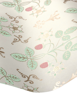 Cole & Son Strawberry Wallpaper - view 2, Blush Mint On Pastel