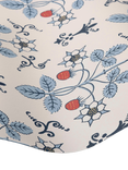 Cole & Son Strawberry Wallpaper, China Blue On Cream