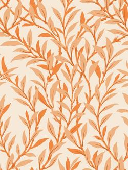 Cole & Son Willow Branch Wallpaper, Tangerine On Cream