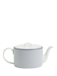 Wedgwood Gio Striped Bone China Teapot, 940ml, Blue/White