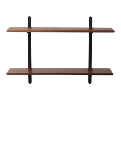 Swoon Jackman Wall Shelves, Dark Brown
