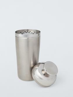 John Lewis Icon Stainless Steel Cocktail Shaker, 940ml - view 2, Stainless Steel