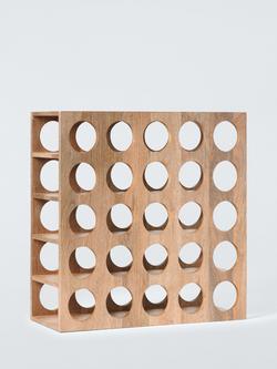 John Lewis Wine Rack, 25 Bottle, FSC-Certified (Mango Wood), Natural