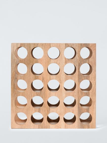 John Lewis Wine Rack, 25 Bottle, FSC-Certified (Mango Wood) - view 2, Natural