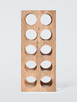 John Lewis Wine Rack, 10 Bottle, FSC-Certified (Mango Wood) - view 2, Natural