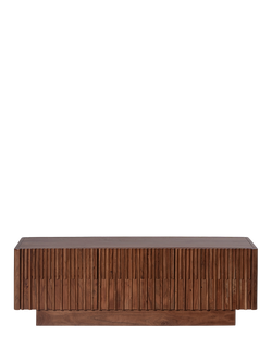 Swoon Hampstead Media Unit, Dark Brown, Natural Oak