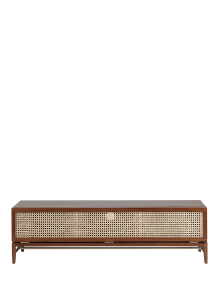 Swoon Rafia Media Unit, Dark Brown, Dark Brown