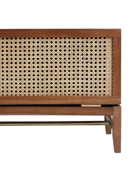 Swoon Rafia Media Unit, Dark Brown - view 2, Dark Brown