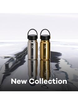 Hydro Flask Micro Hydro Double Wall Vacuum Insulated Stainless Steel Drinks Bottle, 200ml - view 2, Shine Silver