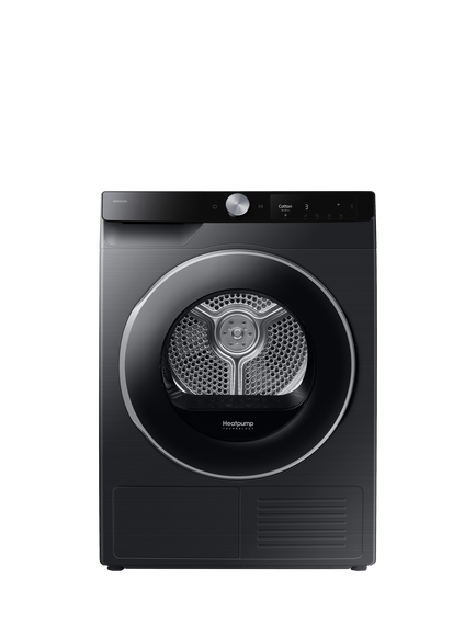 Samsung DV90T6240LB/S1 Freestanding Tumble Dryer, 9kg Load, Black, Black