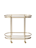 Swoon Cartizze Bar Trolley, Brass