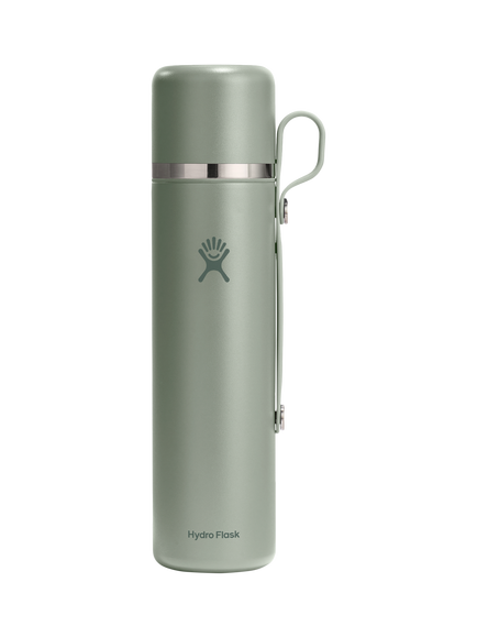 Hydro Flask Double Wall Vacuum Insulated Stainless Steel Hot Flask & Cup, 1L, Agave, Agave