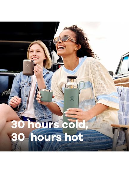 Hydro Flask Double Wall Vacuum Insulated Stainless Steel Wide Mouth Hot Flask & Cup, 795ml, Agave - view 2, Agave