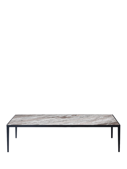 Swoon Teesdale Marble Coffee Table, Black, Black