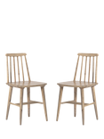 Swoon Ollie Dining Chair, Natural Oak Stain, Set of 2