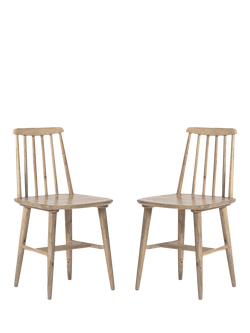 Swoon Ollie Dining Chair, Natural Oak Stain, Set of 2, Natural Oak