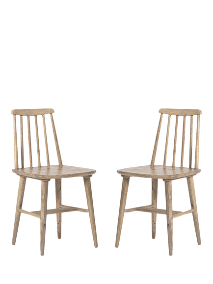 Swoon Ollie Dining Chair, Natural Oak Stain, Set of 2, Natural Oak