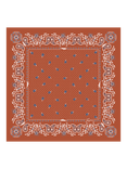 Longchamp Bandana Silk Scarf, Brick