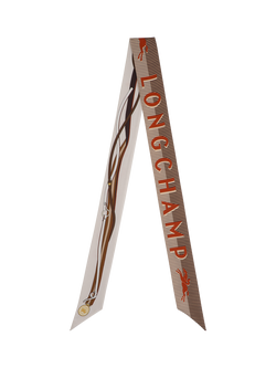 Longchamp A Toute Allure Silk Headband, Paper/Multi, Paper/Multi