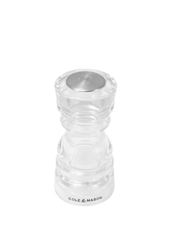 Cole & Mason London Acrylic Salt Shaker & Pepper Mill Set, Clear - view 2, Clear