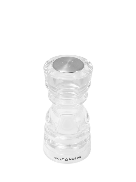 Cole & Mason London Acrylic Salt Shaker & Pepper Mill Set, Clear - view 2, Clear