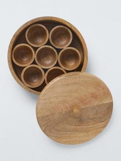 John Lewis Masala Dabba Spice Box, FSC-Certified (Mango Wood) - view 2, Natural