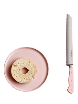 WÜSTHOF Classic Precision Double Serrated Bread Knife, 23cm, Pink Himalayan Salt - view 2, Pink
