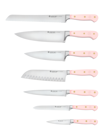 WÜSTHOF Classic Filled Ash Wood Knife Block Set, 8 Piece, Pink Himalayan Salt - view 2, Pink