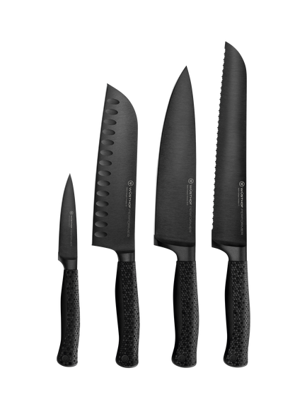 WÜSTHOF Performer Filled Beech Wood Knife Block Set, 4 Piece, Black - view 2, Black
