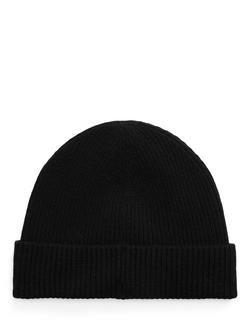 Ralph Lauren Logo Beanie Hat, Black - view 2, Black