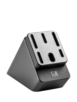 ZWILLING Gourmet Filled Kitchen Knife Block with Sharpener Set, 6 Piece, Anthracite - view 2, Anthracite