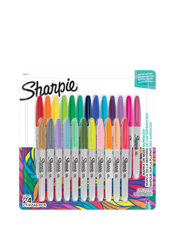 Sharpie Permanent Marker Pens, Pack of 24, Multi