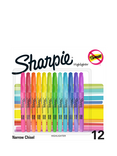Sharpie Narrow Chisel Pocket Highlighters, Pack of 12, Multi