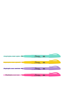 Sharpie Narrow Chisel Pocket Highlighters, Pack of 12, Multi - view 2, Multi
