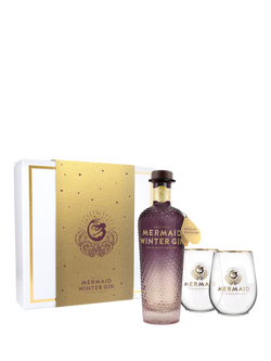 Isle of Wight Distillery Mermaid Winter Gin Gift Set, 70cl, Multi Multi