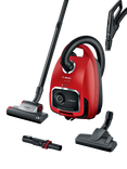 Bosch Series 6 BGL6PETGB ProAnimal Bagged Cylinder Vacuum Cleaner, Red