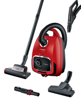 Bosch Series 6 BGL6PETGB ProAnimal Bagged Cylinder Vacuum Cleaner, Red