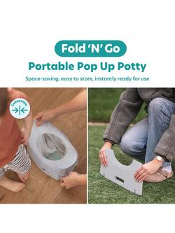 Potette Fold N Go Potty, Grey - view 2, Grey