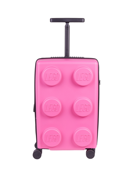 LEGO Brick Expandable 4-Wheel Cabin Suitcase, 56cm, Bright Purple