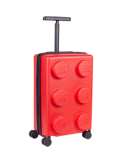 LEGO Brick Expandable 4-Wheel Cabin Suitcase, 56cm - view 2, Bright Red