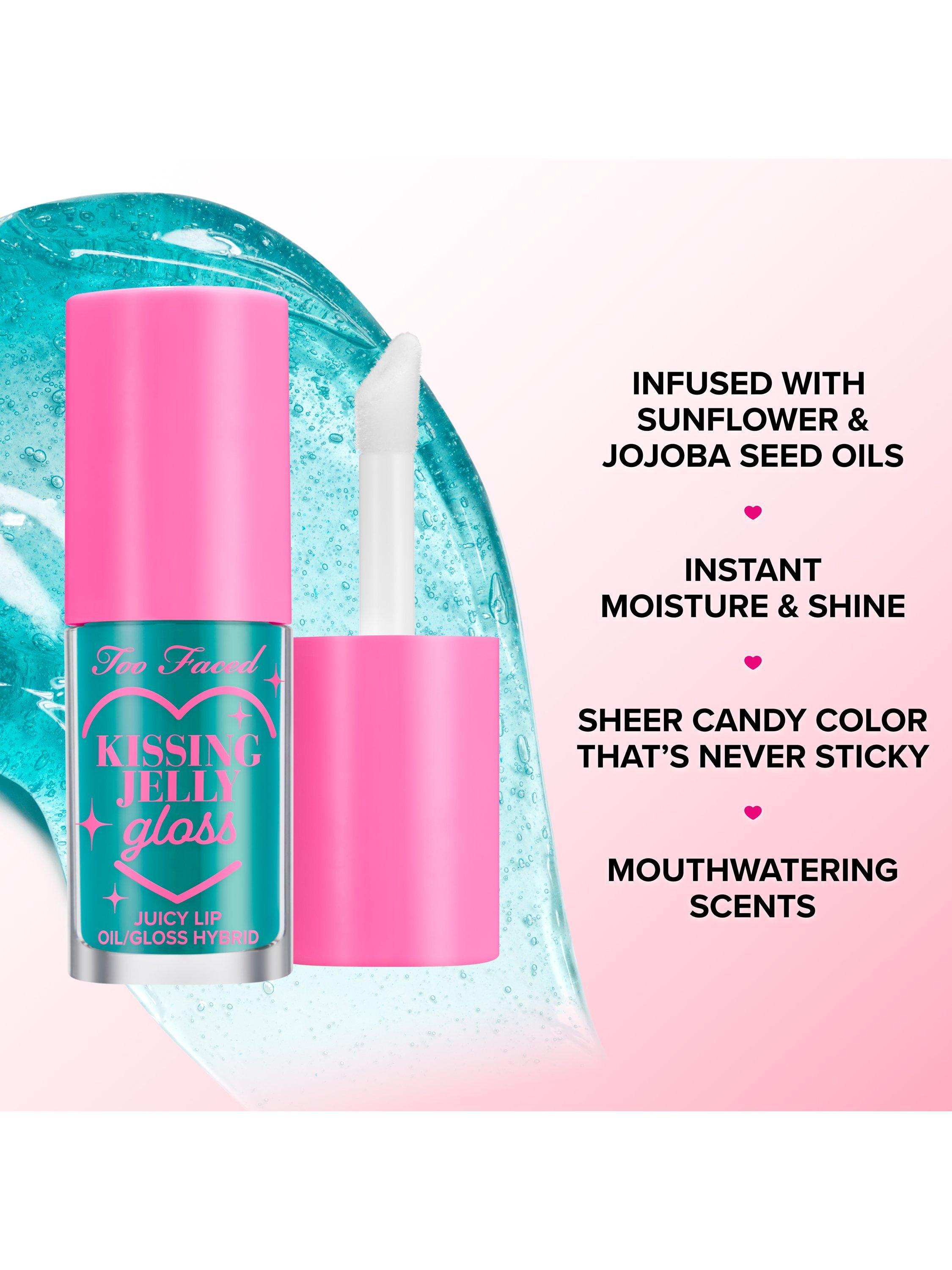 Product image 4 of 7, which shows Too Faced Kissing Jelly Lip Oil Gloss, Peach Rings