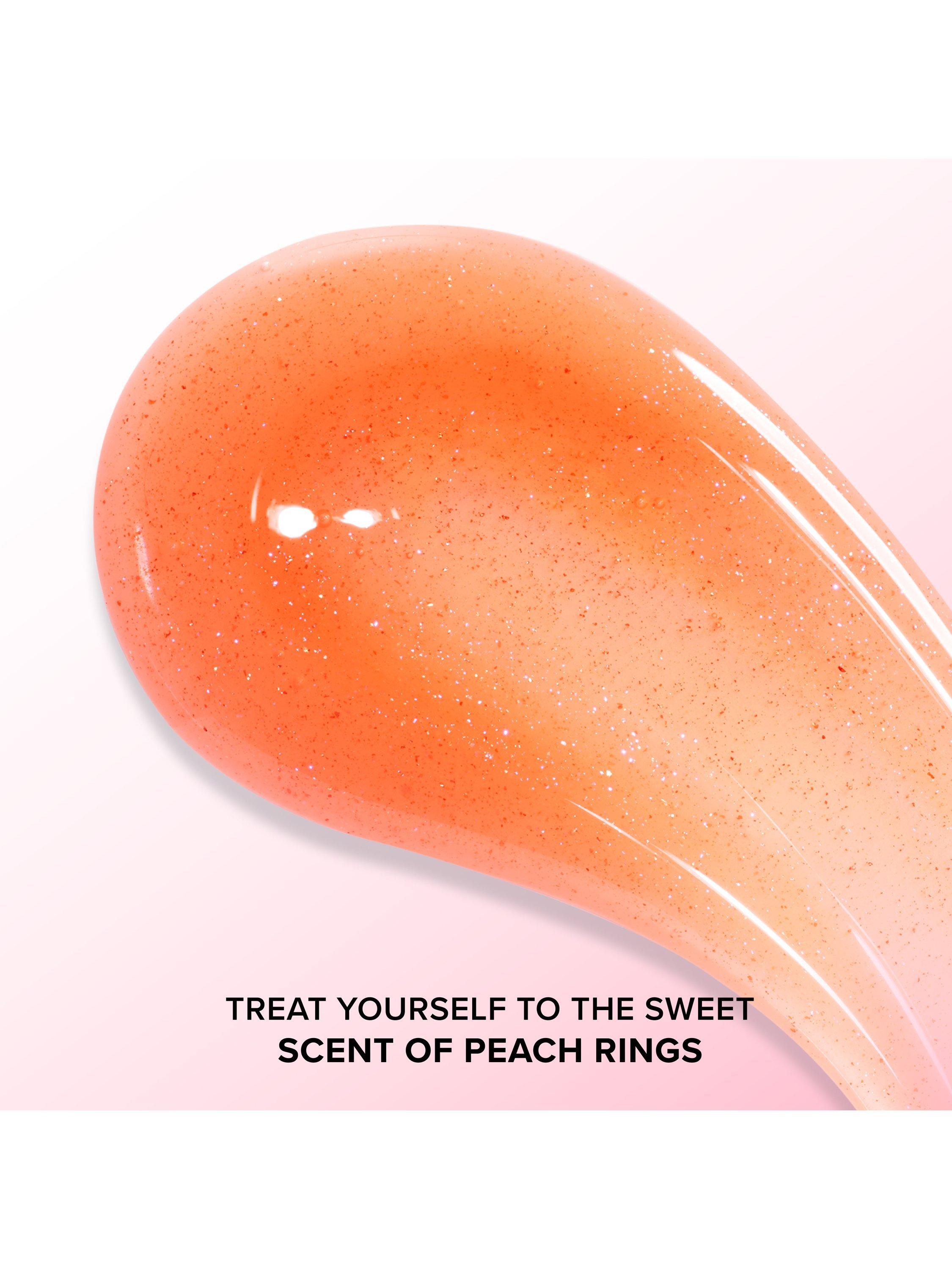Product image 5 of 7, which shows Too Faced Kissing Jelly Lip Oil Gloss, Peach Rings