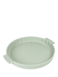 Peugeot Stoneware Fluted Round Tart Dish, 30cm, Sage Green