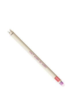 Legami Bunny Erasable Pen, Purple, Purple